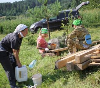 В деревне Удальцовская проведены противоаварийные работы в часовне Илии Пророка