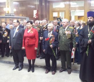 Поздравление ветеранов-поморов в центральном музее Великой Отечественной Войны на Поклонной горе